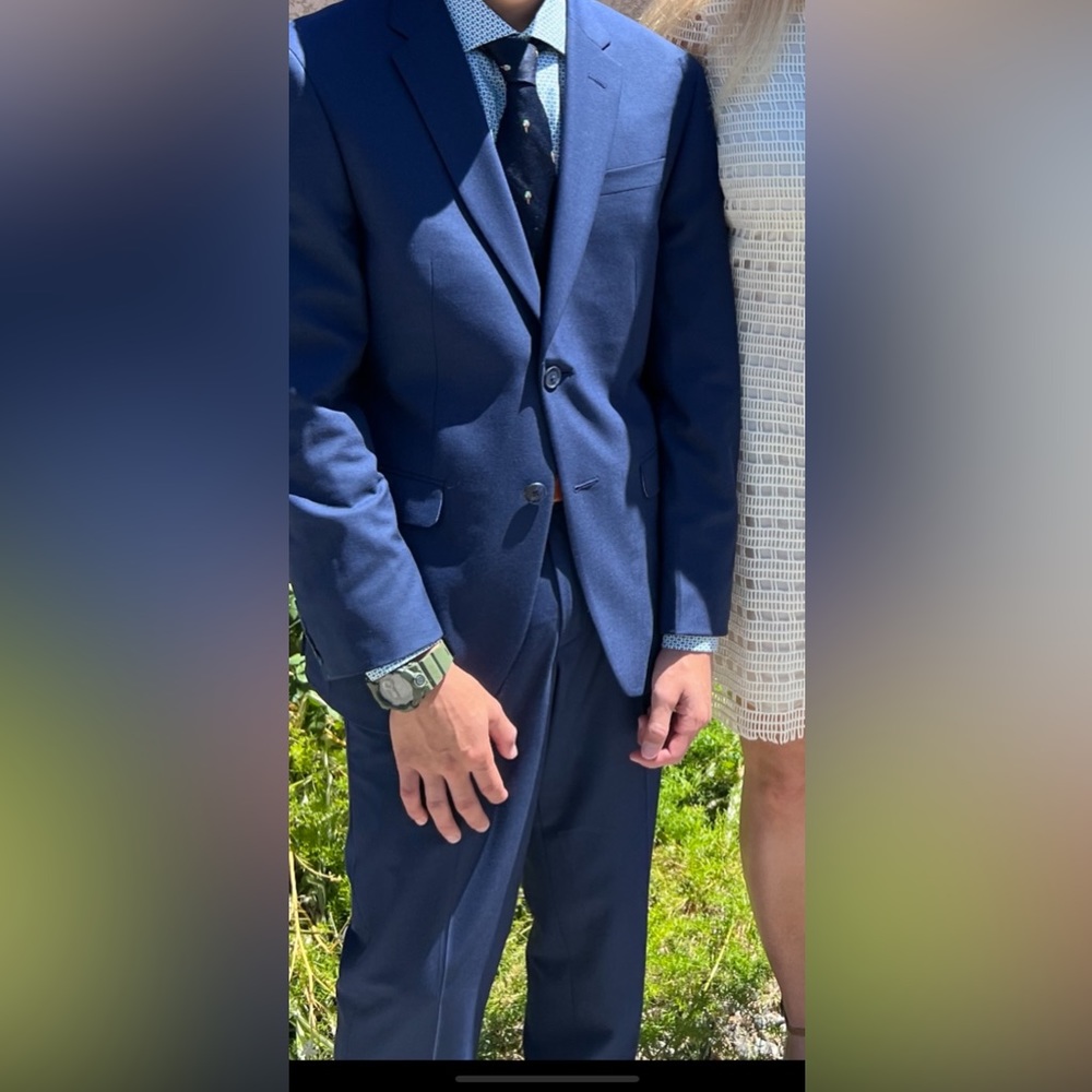 Blue suit size 30 pants.